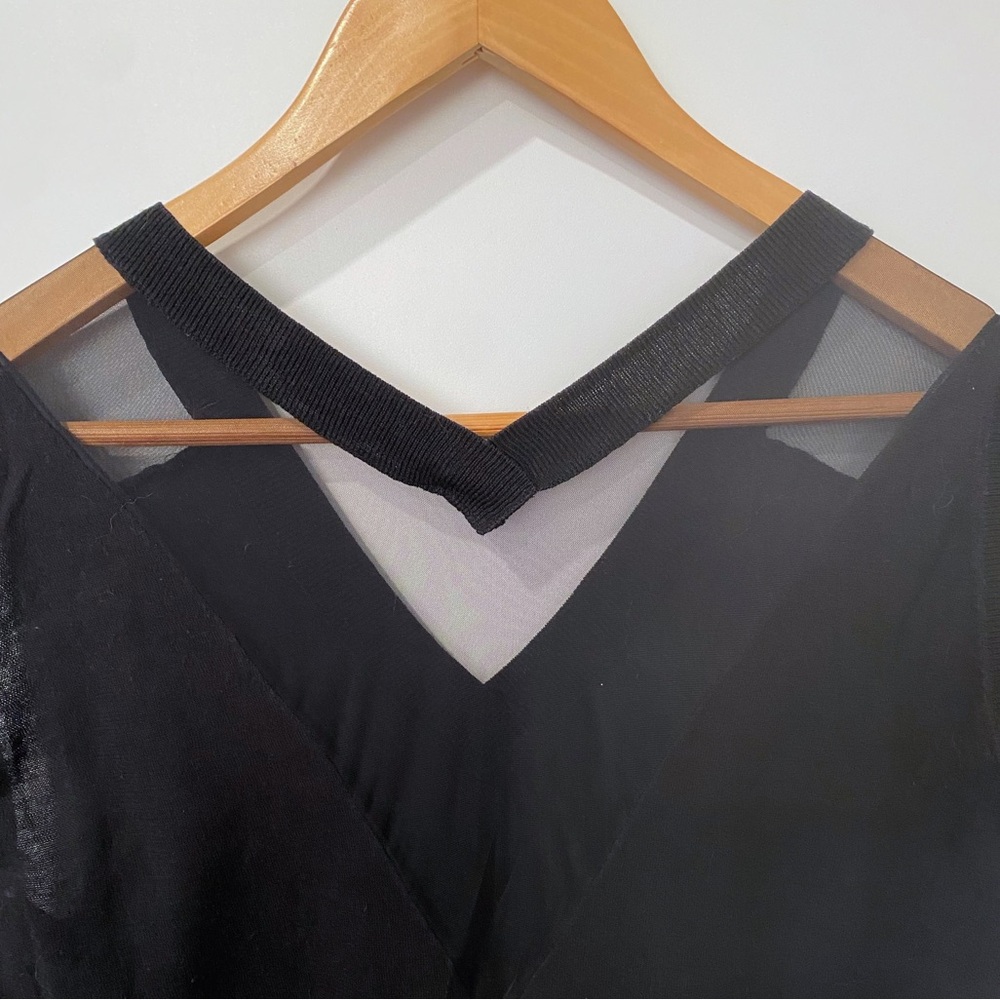All Saints Sleeveless Sweater Dress with Mesh Cutouts - Picture 2 of 5